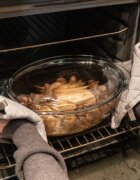 pyrex Овална чиния с капак изработена от термоустойчиво стъкло 44 л + 14