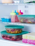 pyrex Правоъгълен контейнер за храна с капак термоустойчиво стъкло 28x20с