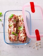 pyrex Правоъгълен контейнер за храна с капак топлоустойчиво стъкло 28x20c