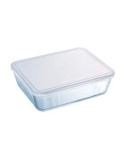 pyrex Правоъгълен контейнер за храна с пластмасов капак изработен от термо