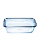 pyrex Правоъгълен стъклен контейнер за храна с херметически затворен капак
