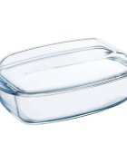 pyrex Правоъгълна купа с капак изработена от термоустойчиво стъкло 44 л +