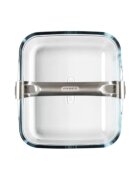 pyrex Съд за фритюрник с горещ въздух с подвижна дръжка термоустойчиво стъ