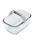 pyrex Съд за фритюрник с горещ въздух с подвижна дръжка термоустойчиво стъ
