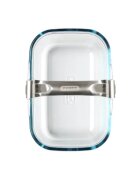 pyrex Съд за фритюрник с горещ въздух с подвижна дръжка термоустойчиво стъ