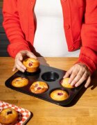 pyrex Тава за мъфини с 6 отделения метална GLIDE -