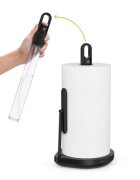 SimpleHuman Държач за ролка хартиени кърпи със спрей помпа 381 см черен - simpl