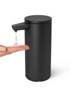 SimpleHuman Дозатор за течен сапун със сензор 266 мл неръждаема стомана Черен -