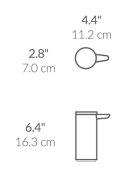 SimpleHuman Дозатор за течен сапун със сензор 266 мл неръждаема стомана Черен -
