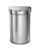 SimpleHuman Кофа за боклук със сензор полукръгла 45 L неръждаема стомана - simp