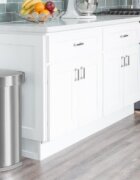 SimpleHuman Кофа за боклук със сензор полукръгла 45 L неръждаема стомана - simp