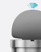 SimpleHuman Кофа за боклук със сензор полукръгла 45 L неръждаема стомана - simp