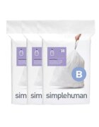 SimpleHuman Комплект чували за боклук код B 6 L/ 90 броя пластмаса - simplehuma