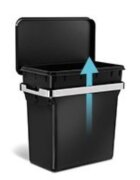 SimpleHuman Кошче за боклук 10 L пластмасово -