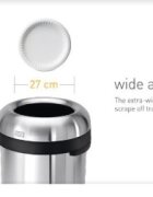 SimpleHuman Кошче за боклук 55 L неръждаема стомана - марка "".