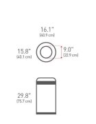 SimpleHuman Кошче за боклук 60 L неръждаема стомана -