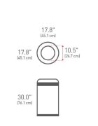 SimpleHuman Кошче за боклук 80 L неръждаема стомана -