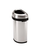 SimpleHuman Кошче за боклук полукръгло 60 L неръждаема стомана -