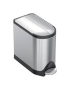 SimpleHuman Кошче за боклук с педал 10 L неръждаема стомана -
