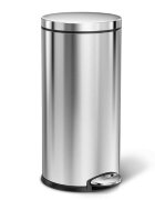 SimpleHuman Кошче за боклук с педал 30 л неръждаема стомана -