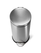 SimpleHuman Кошче за боклук с педал 30 л неръждаема стомана -