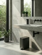 SimpleHuman Кошче за боклук с педал 5 л неръждаема стомана Matte Black - simple