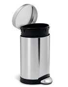 SimpleHuman Кошче за боклук с педал 6 L неръждаема стомана -