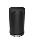 SimpleHuman Кошче за боклук с педал полукръгло 45 л неръждаема стомана Matte B