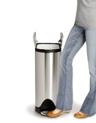 SimpleHuman Кошче за боклук с педали 30 L неръждаема стомана -