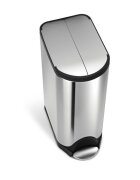 SimpleHuman Кошче за боклук с педали 30 L неръждаема стомана -