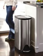 SimpleHuman Кошче за боклук с педали 30 L неръждаема стомана -