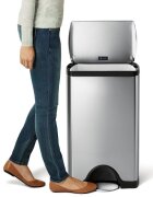 SimpleHuman Кошче за боклук с педали 38 L неръждаема стомана -