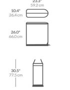 SimpleHuman Кошче за боклук с педали 45 L неръждаема стомана -