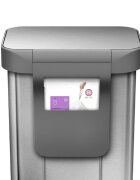 SimpleHuman Кошче за боклук с педали 45 L неръждаема стомана -