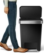 SimpleHuman Кошче за боклук с педали 45 L пластмасово -