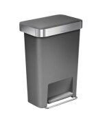 SimpleHuman Кошче за боклук с педали 45 L пластмасово -
