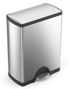 SimpleHuman Кошче за боклук с педали 50 L неръждаема стомана -