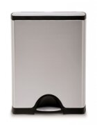 SimpleHuman Кошче за боклук с педали 50 L неръждаема стомана -