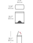 SimpleHuman Кошче за боклук с педали 50 L неръждаема стомана -