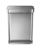 SimpleHuman Кошче за боклук с педали 55 L неръждаема стомана -