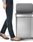 SimpleHuman Кошче за боклук с педали 55 L неръждаема стомана -