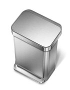 SimpleHuman Кошче за боклук с педали 55 L неръждаема стомана -