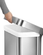 SimpleHuman Кошче за боклук с педали 55 L неръждаема стомана -