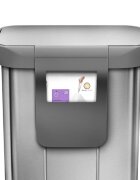 SimpleHuman Кошче за боклук с педали 55 L неръждаема стомана -