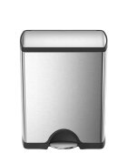 SimpleHuman Кошче за отпадъци с педал неръждаема стомана 46L -