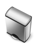 SimpleHuman Кошче за отпадъци с педал неръждаема стомана 46L -