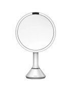 SimpleHuman Козметично огледало с контрол на яркостта 20 см Бяло -