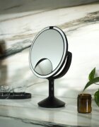 SimpleHuman Козметично огледало със сензор 25 см "Trio Max" Matte Black Steel -