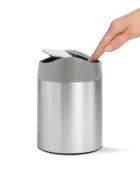 SimpleHuman Настолно мини кошче за боклук 1.5 L неръждаема стомана -