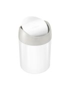 SimpleHuman Настолно мини кошче за боклук 15 л White Steel -